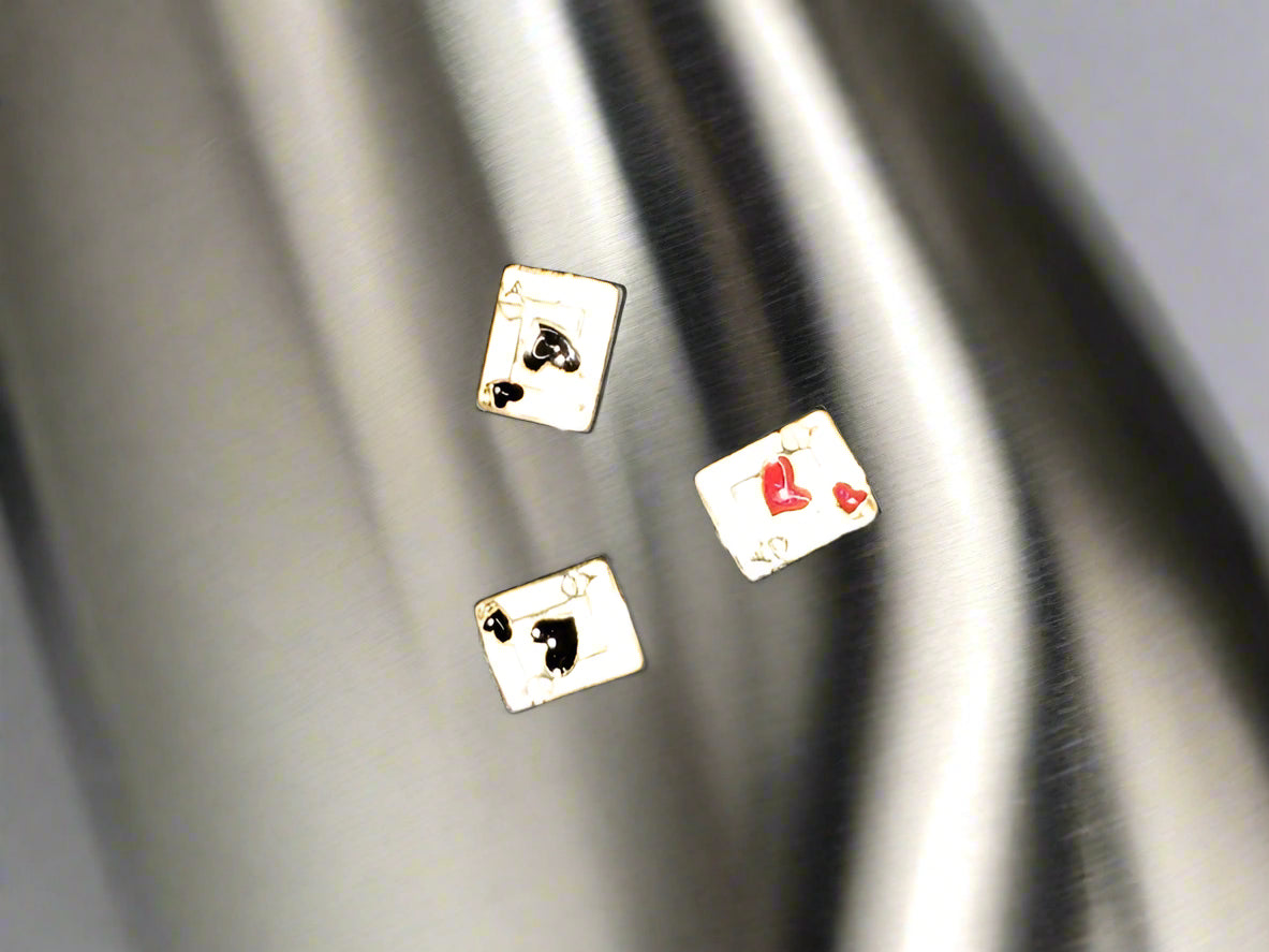 Ace of Hearts Alloy Tumbler Embellishment Nail Charm 10mm