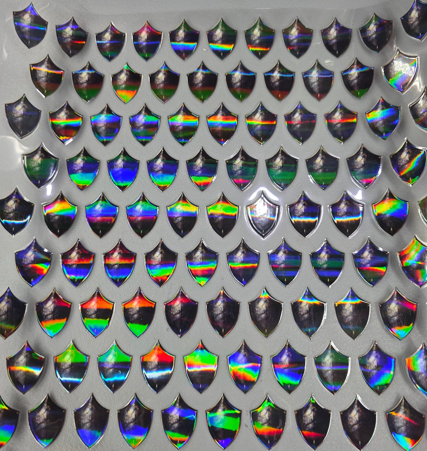 UVDTF Laser Holographic Black Dragon Scales 11"x11"