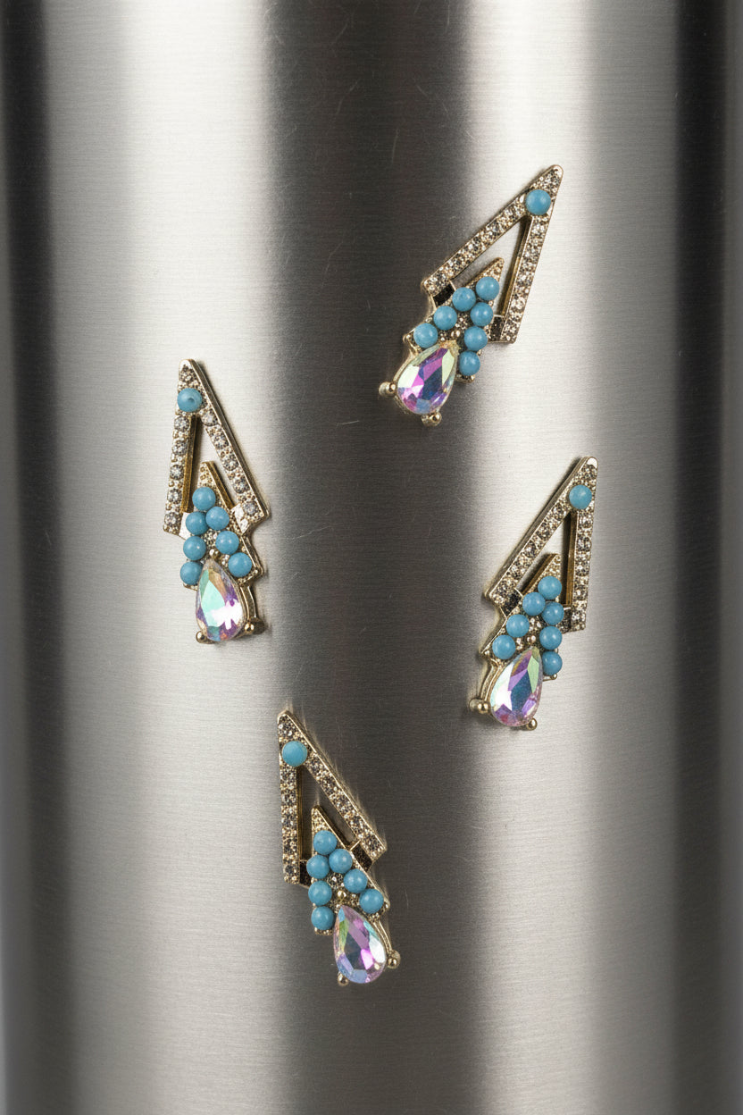 Jeweled Arrows Tumbler Embellishment Nail Charm 15mm