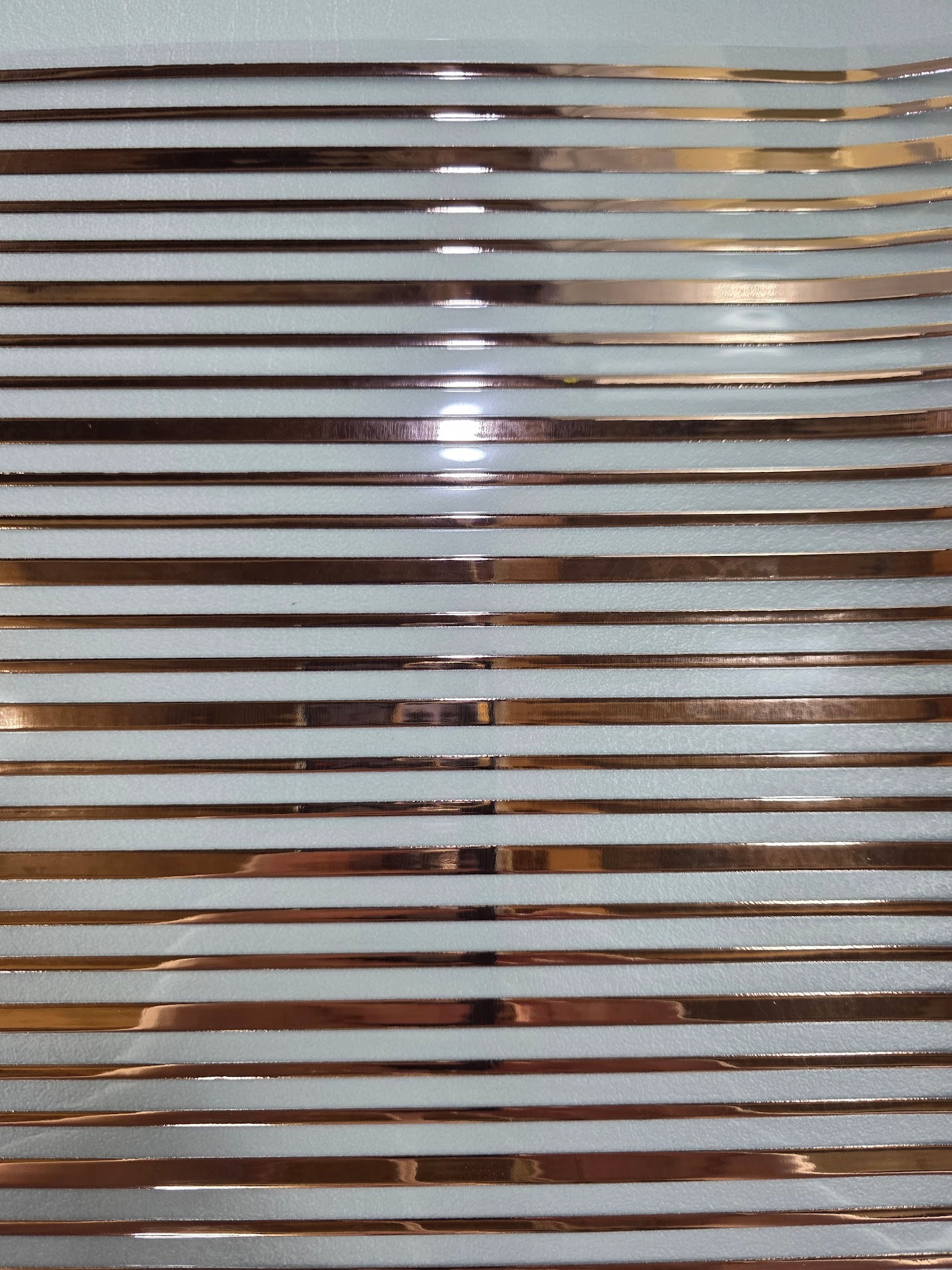 UVDTF Rose Gold Metallic Pin Stripes 11"x11"