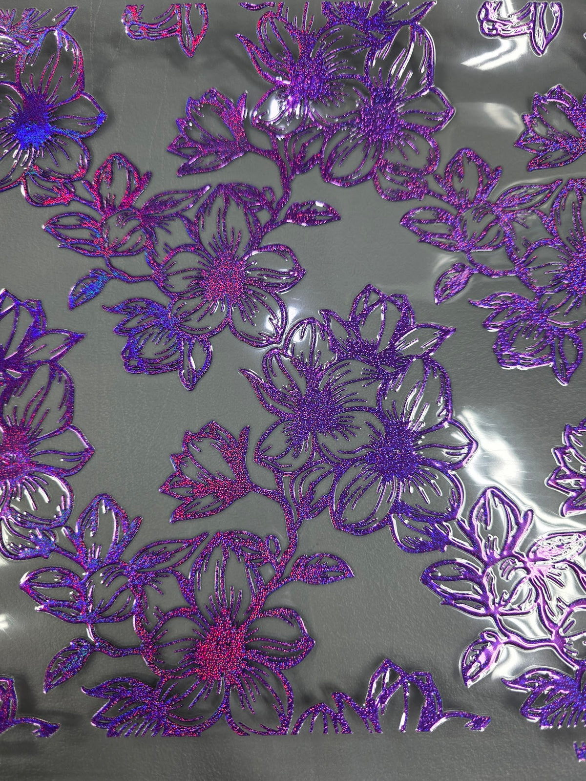 UVDTF Prism Purple Holographic Magnolia Blossoms 11x11"