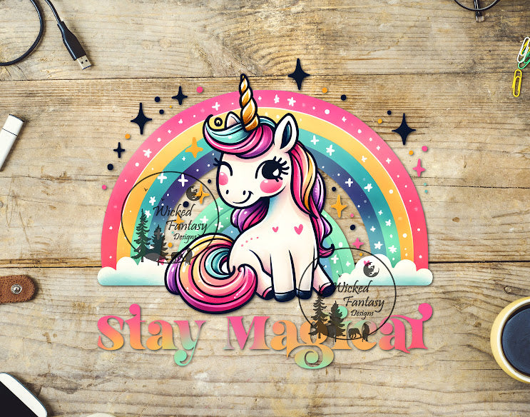 UVDTF Stay Magical Winking Unicorn