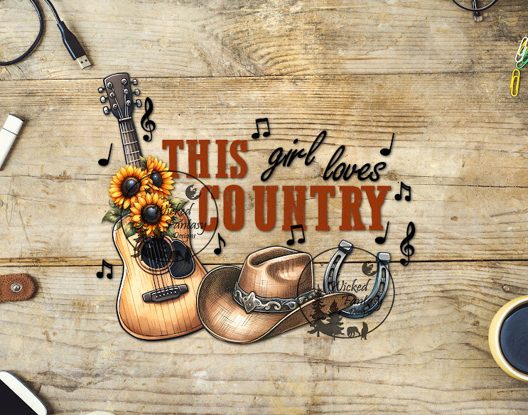 UVDTF This Girl Loves Country