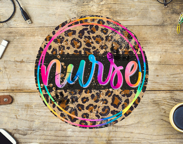 UVDTF Nurse Rainbow Leopard Print 1pc
