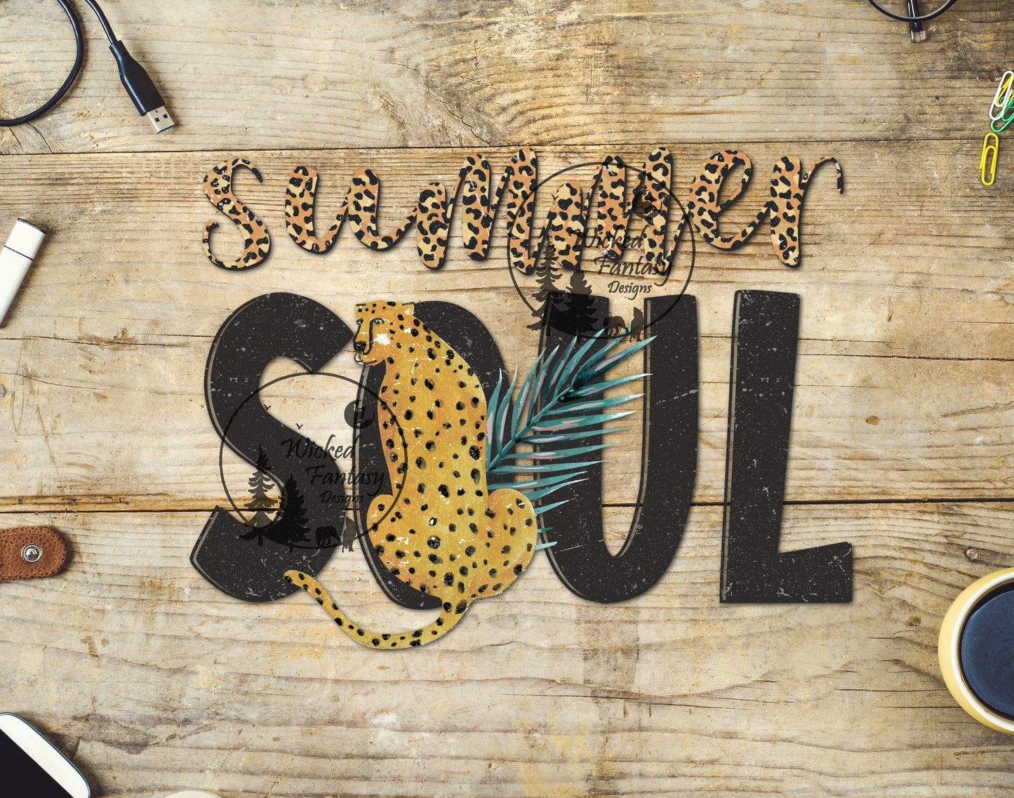 UVDTF Decal Summer Soul Leopard