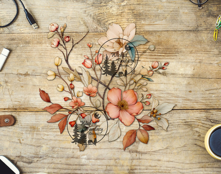 UVDTF Blush Neutral Flowers