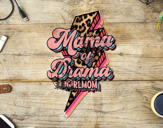 UVDTF Decal Mama of Drama Girl Mom