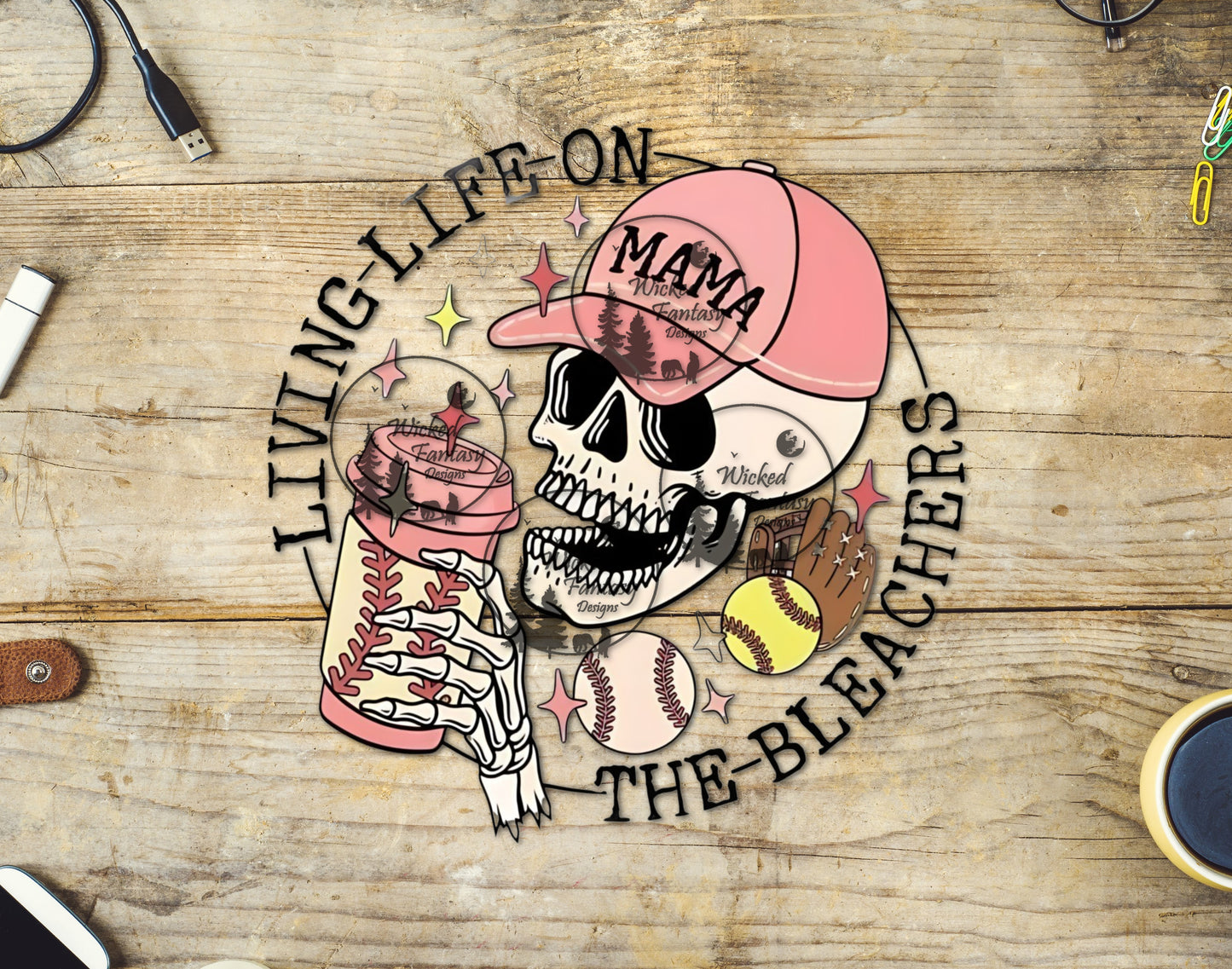 UVDTF Living Life on the Bleachers Softball Baseball Season