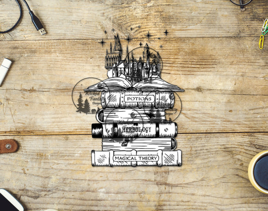 UVDTF Potions Herbology Magical Theory Books with Castle