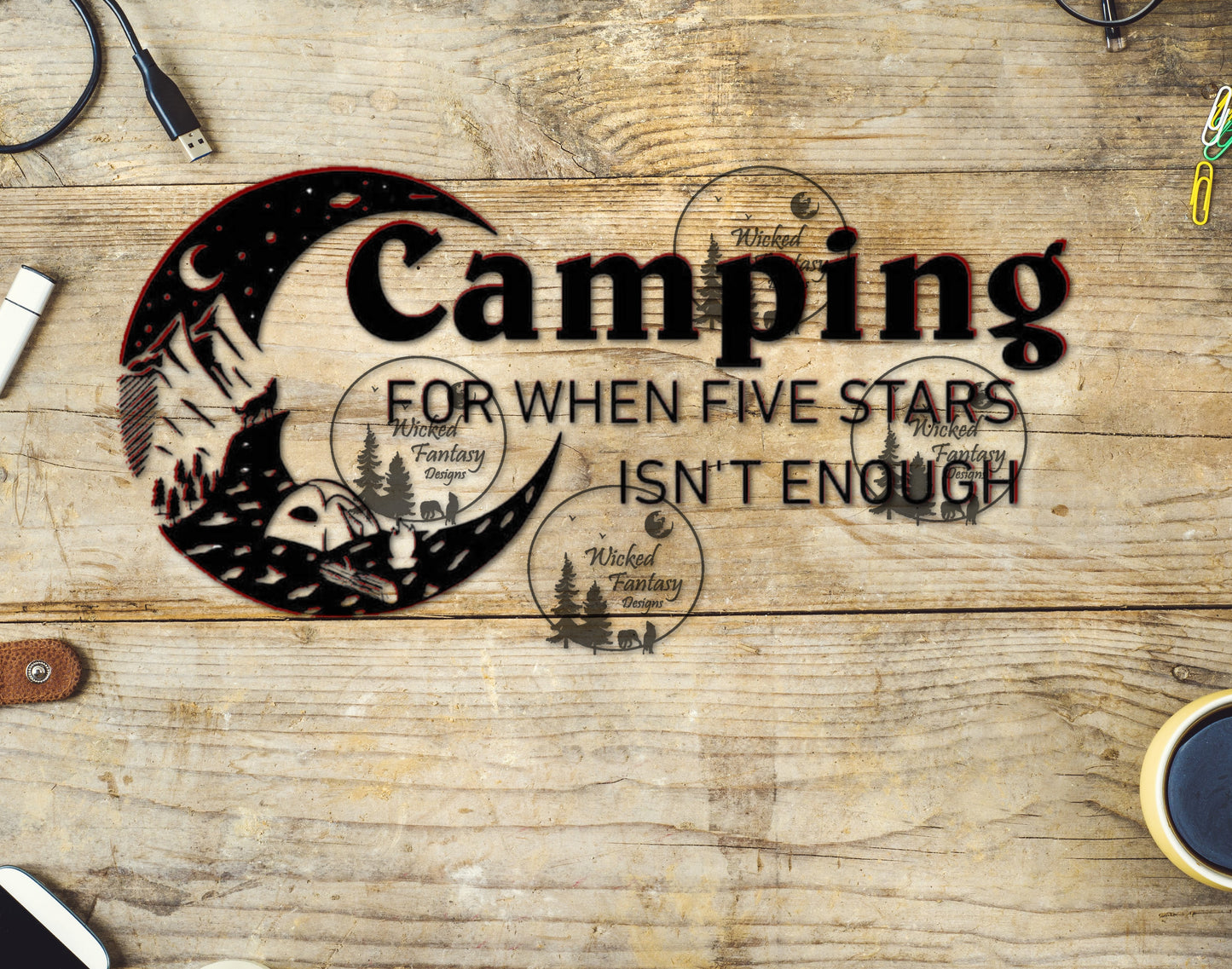 UVDTF Camping For When 5 Stars Isn't Enough