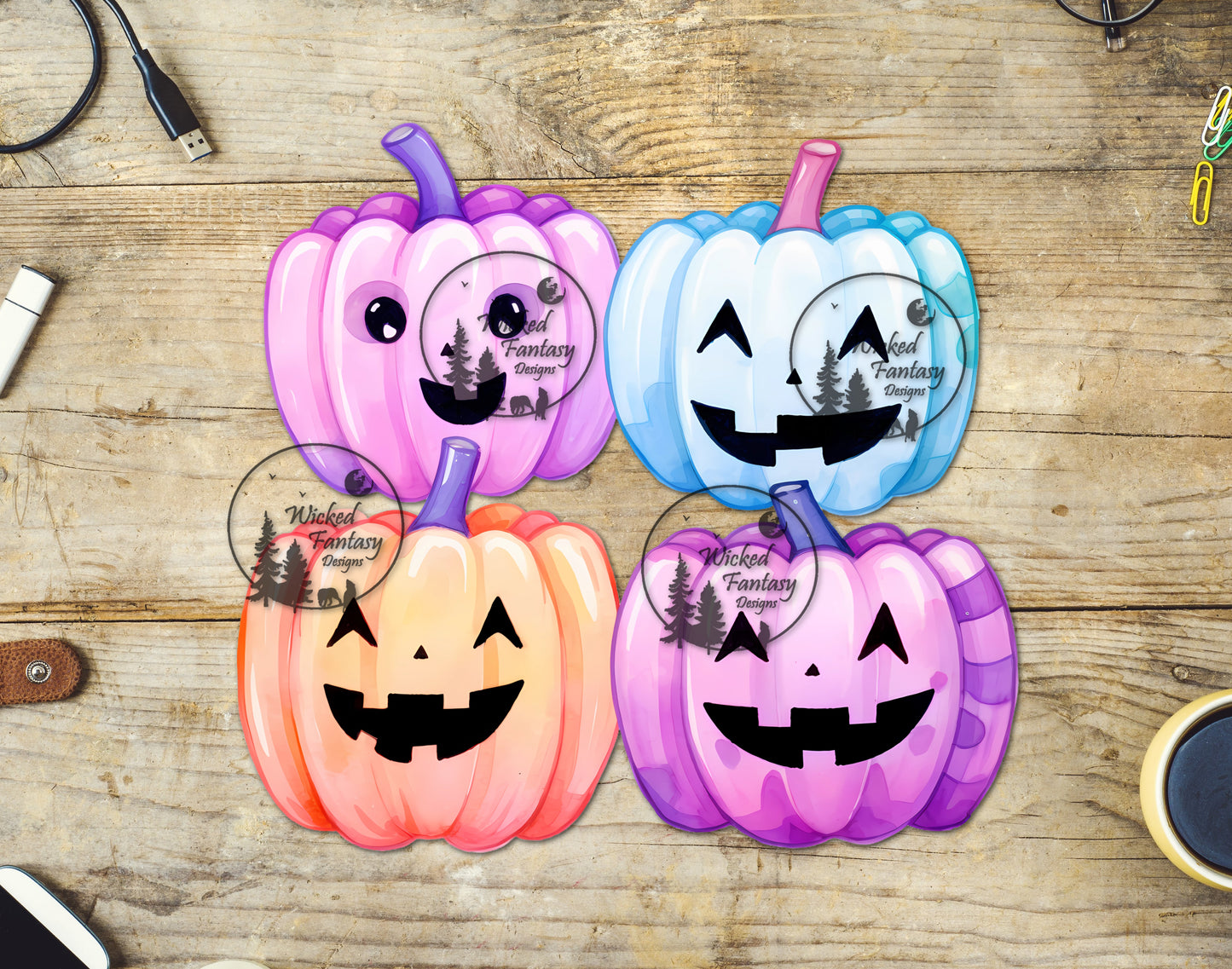 UVDTF Pastel Jack O'Lanterns