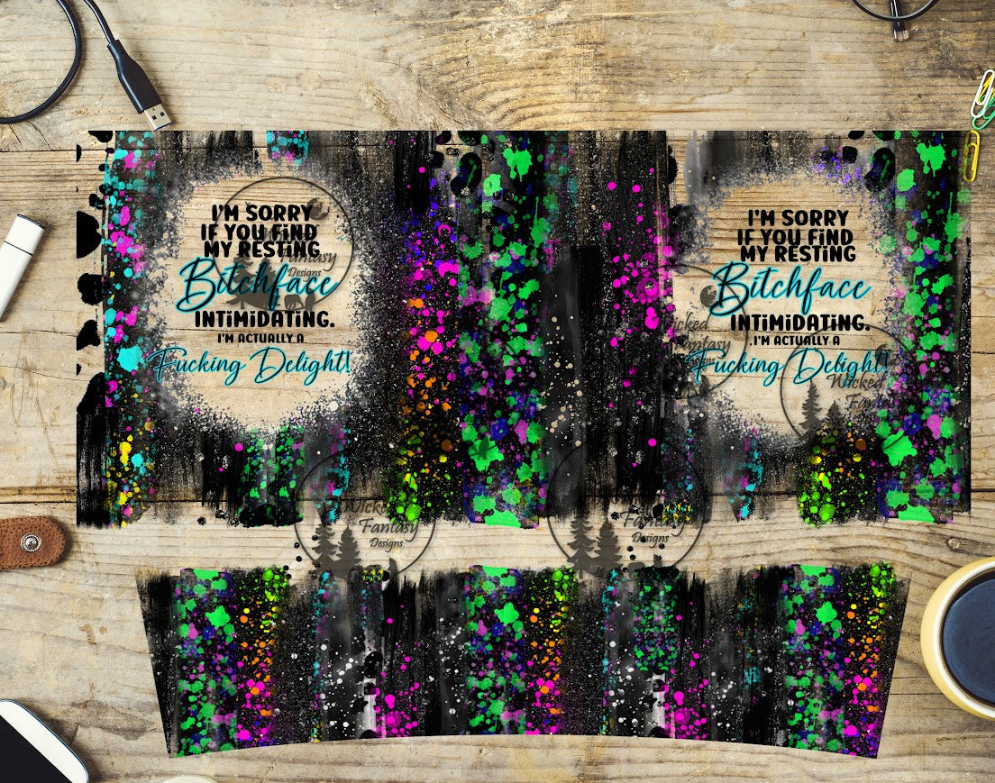 UVDTF I am a Delight Wrap Element 40oz 16oz multiple sizes