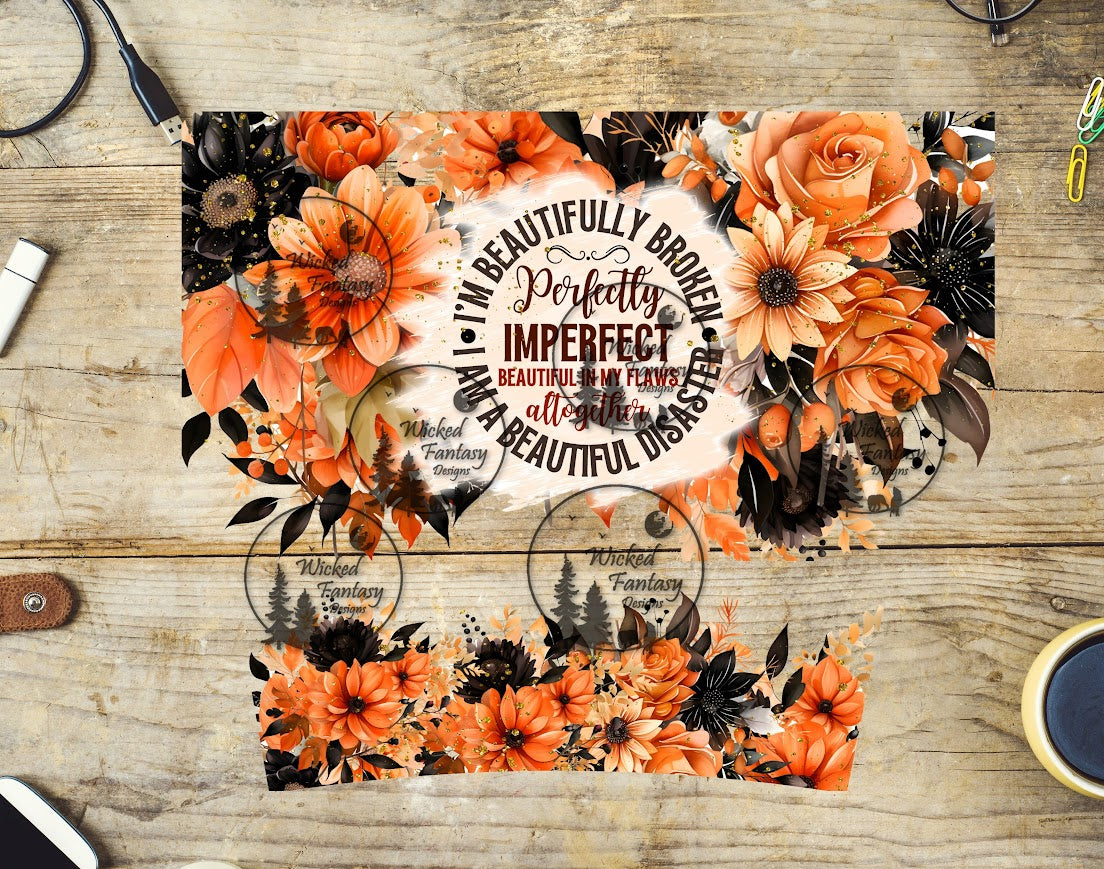 UVDTF Beautiful Disaster Wrap Element 40oz 16oz multiple sizes