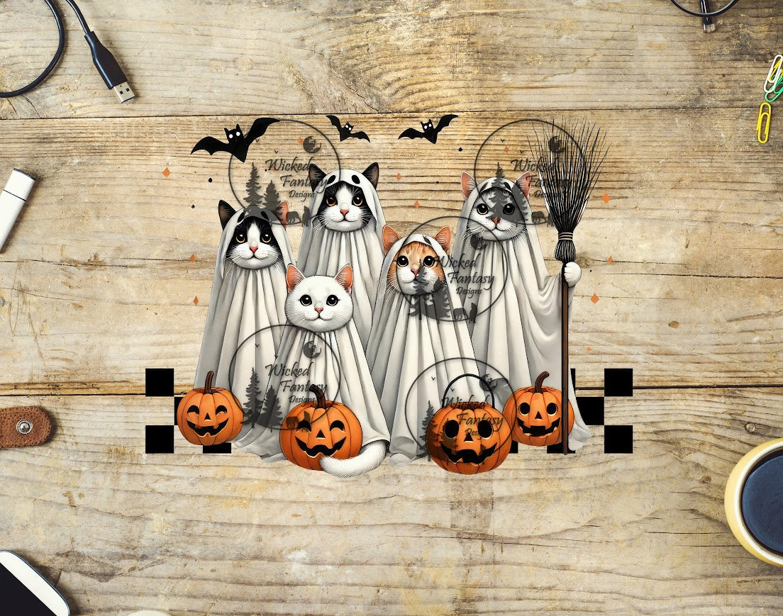 UVDTF Cute Ghost Cats