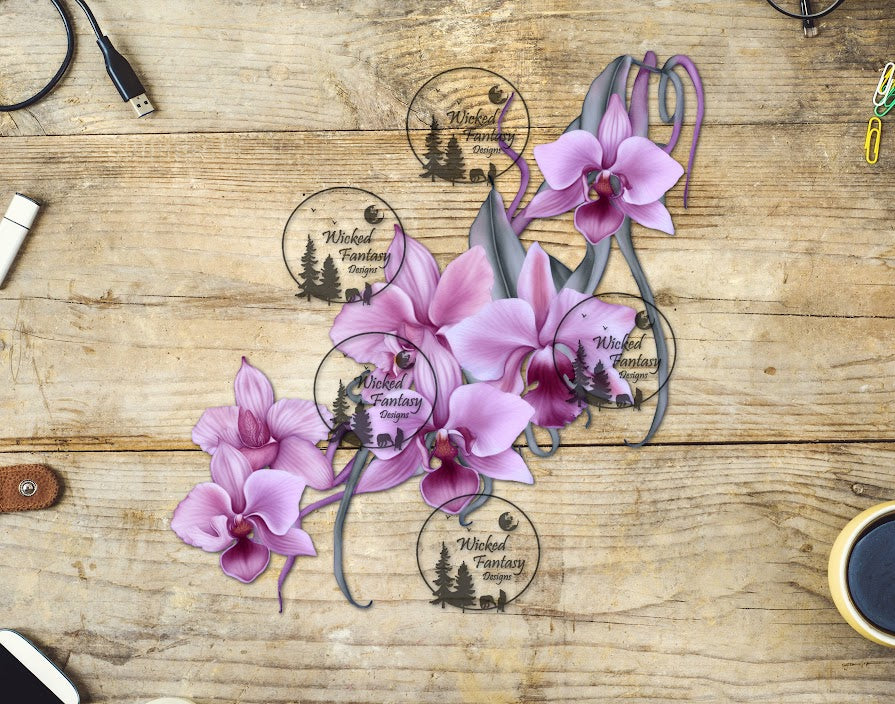 UVDTF Lavender Orchid Blossoms