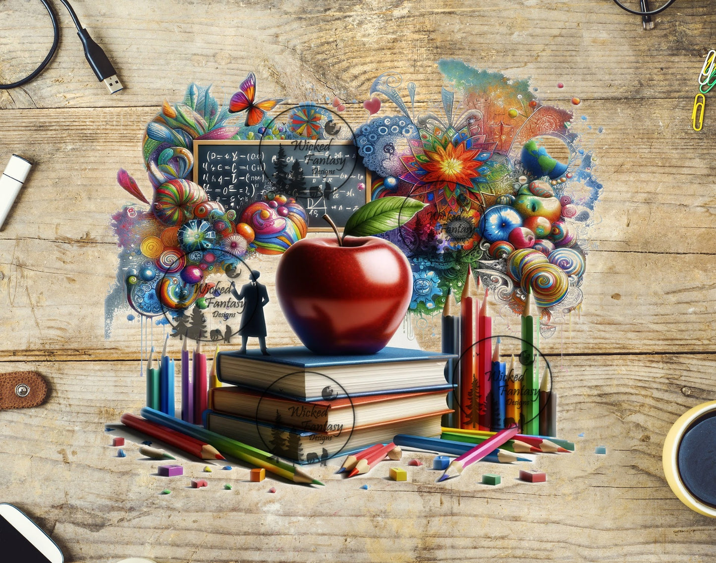 UVDTF Dreaming in Color Teacher 20oz 30oz 10"x10" Element