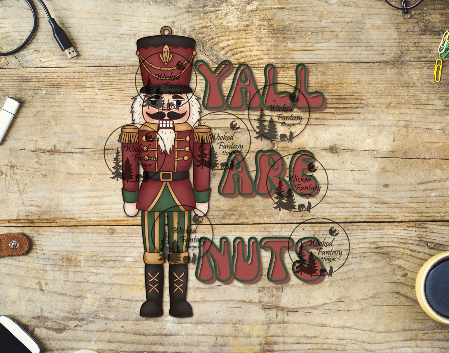 UVDTF Yall are Nuts Nutcracker