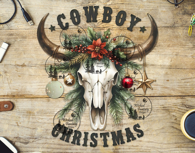 UVDTF Cowboy Christmas