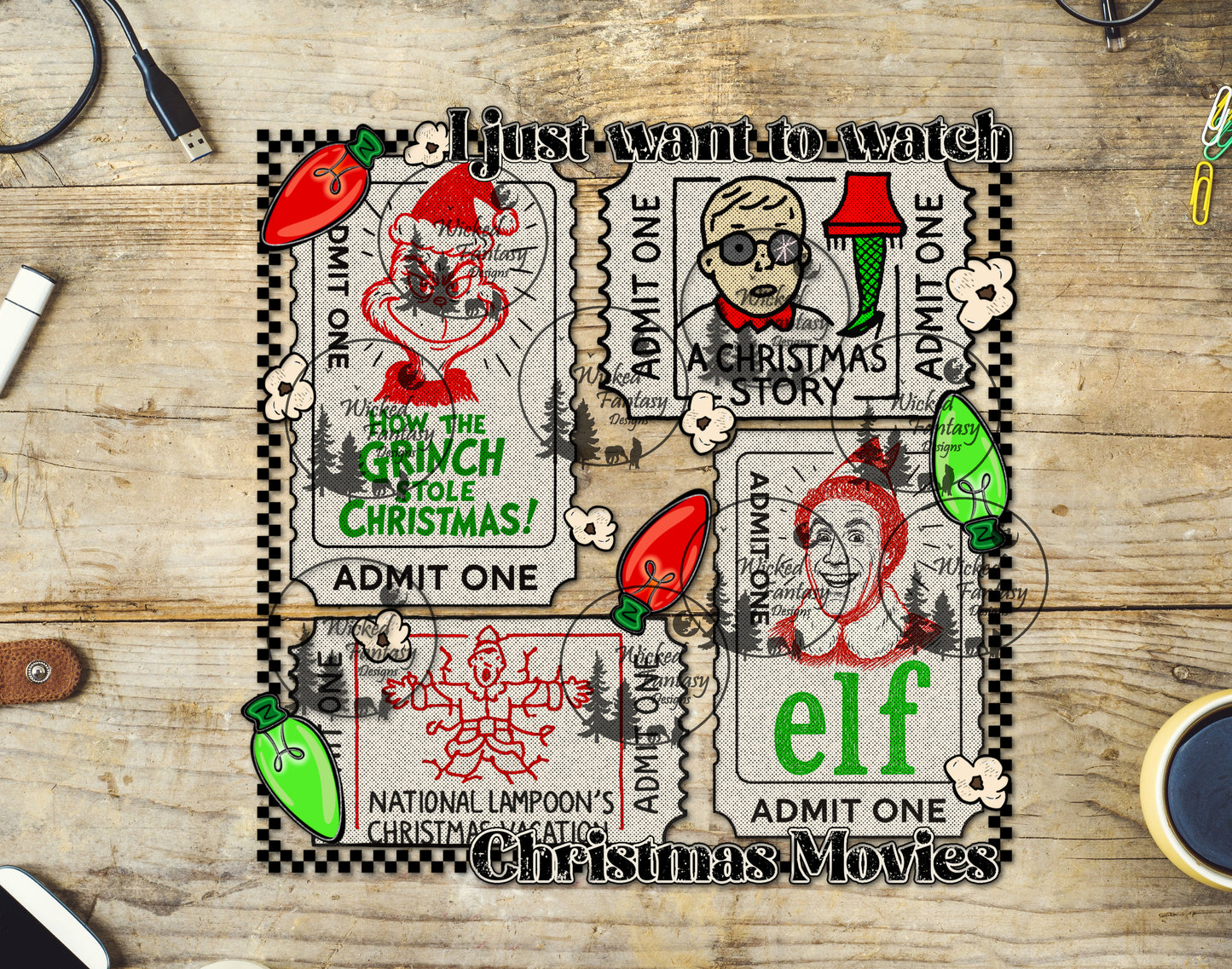 UVDTF I Just Want to Watch Christmas Movies