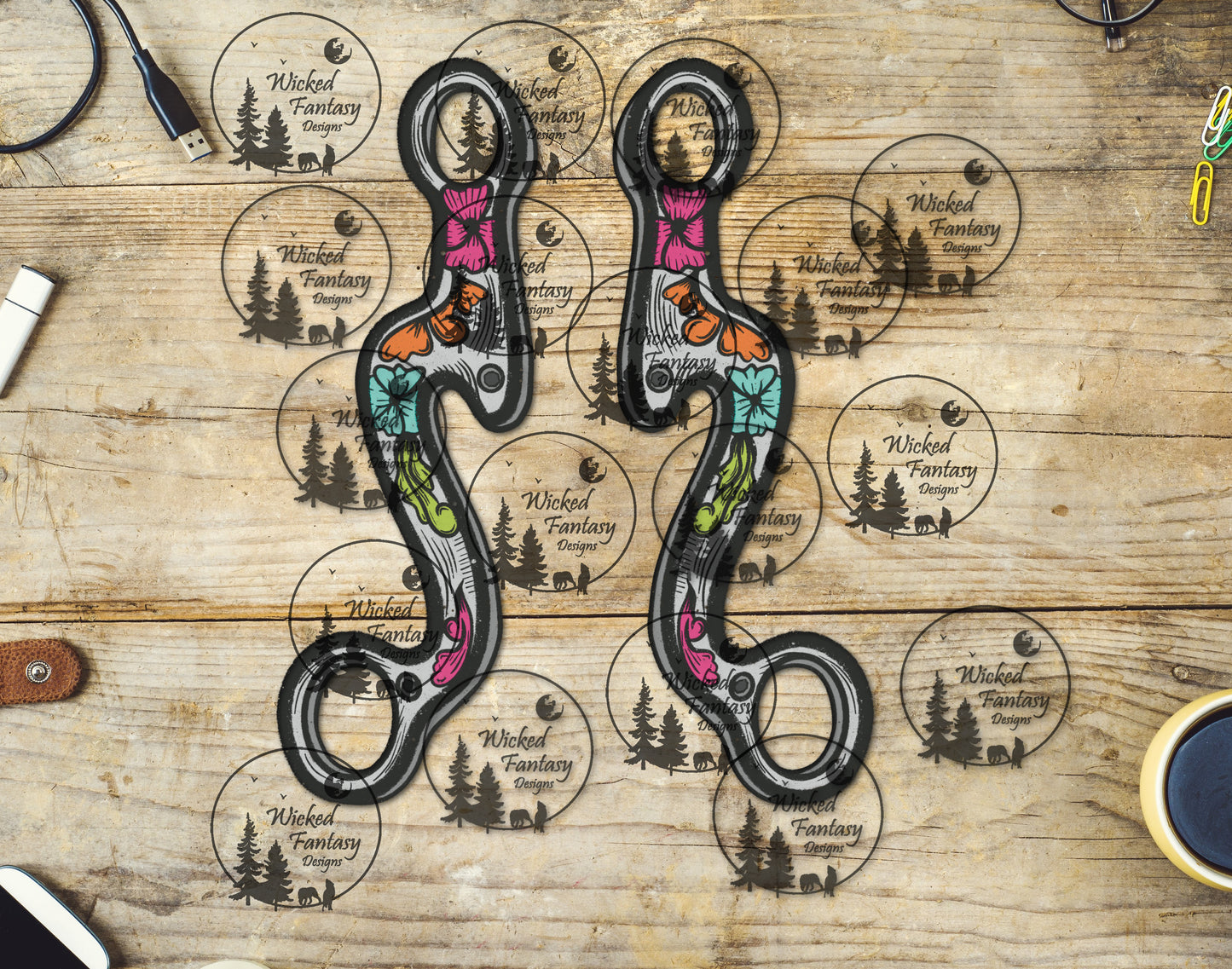 UVDTF Floral Ports Western Bits
