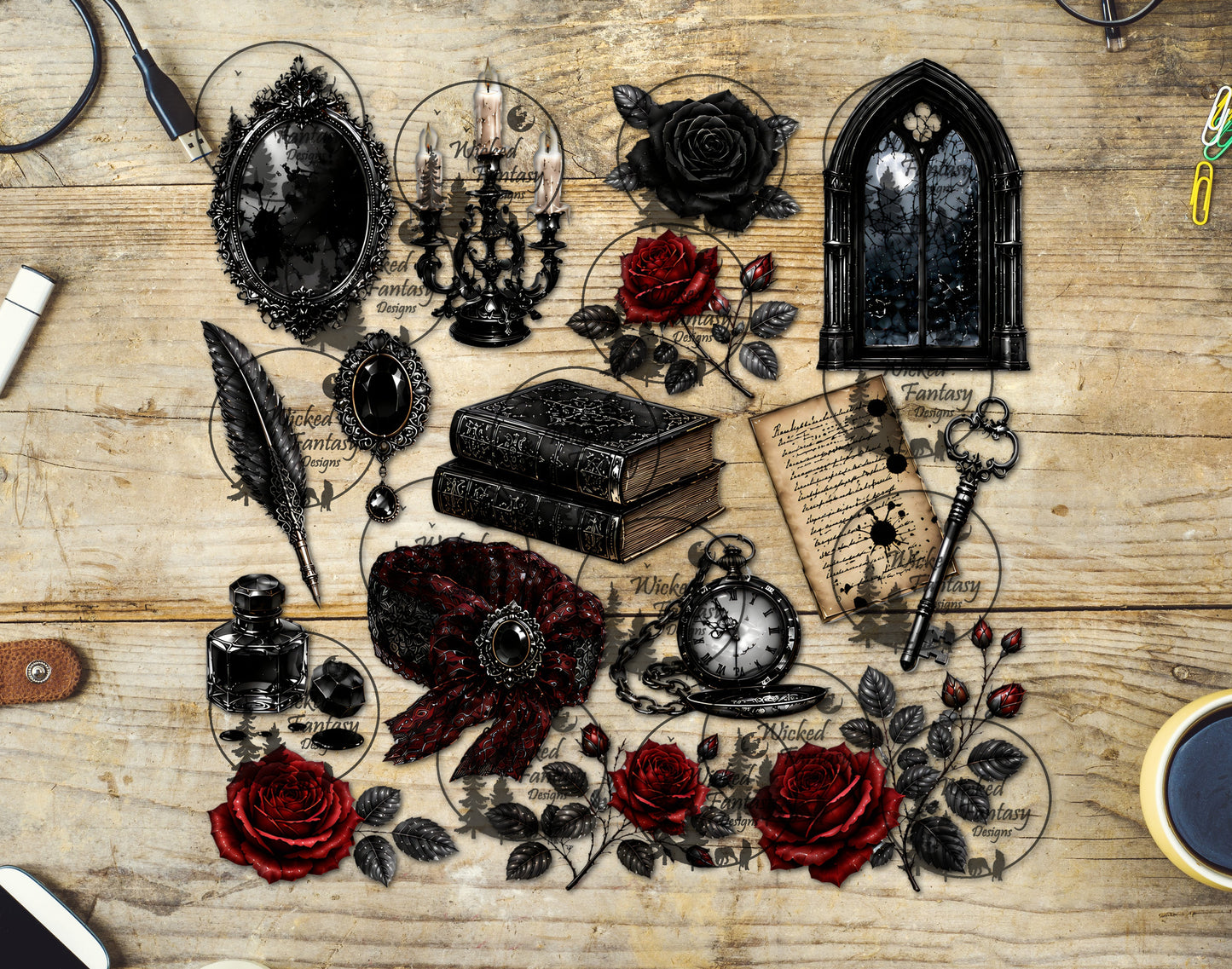 UVDTF Ornate Gothic Vanity Element Sheet