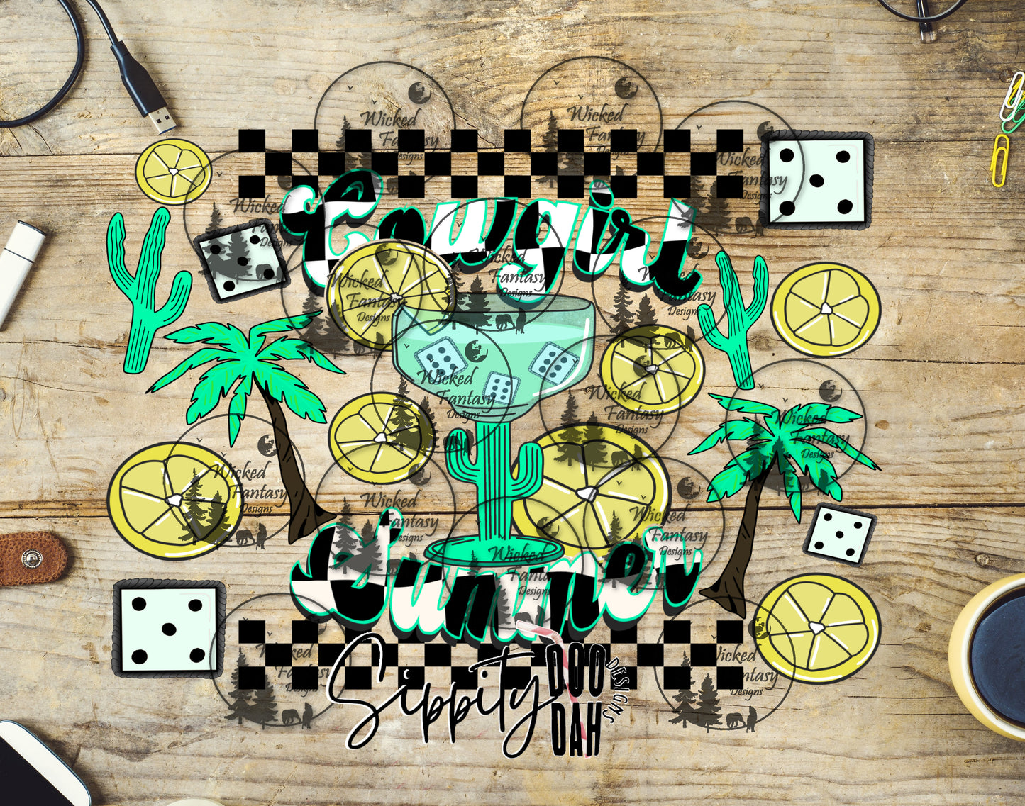 UVDTF Cowgirl Summer 20oz 30oz 10"x10"