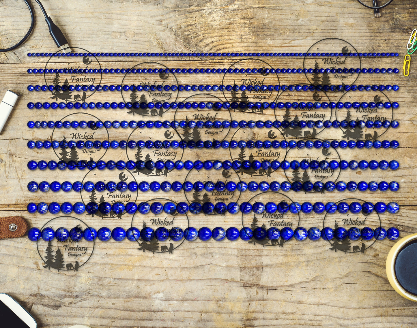 UVDTF Lapis Lazuli Beads 6x12" Striping