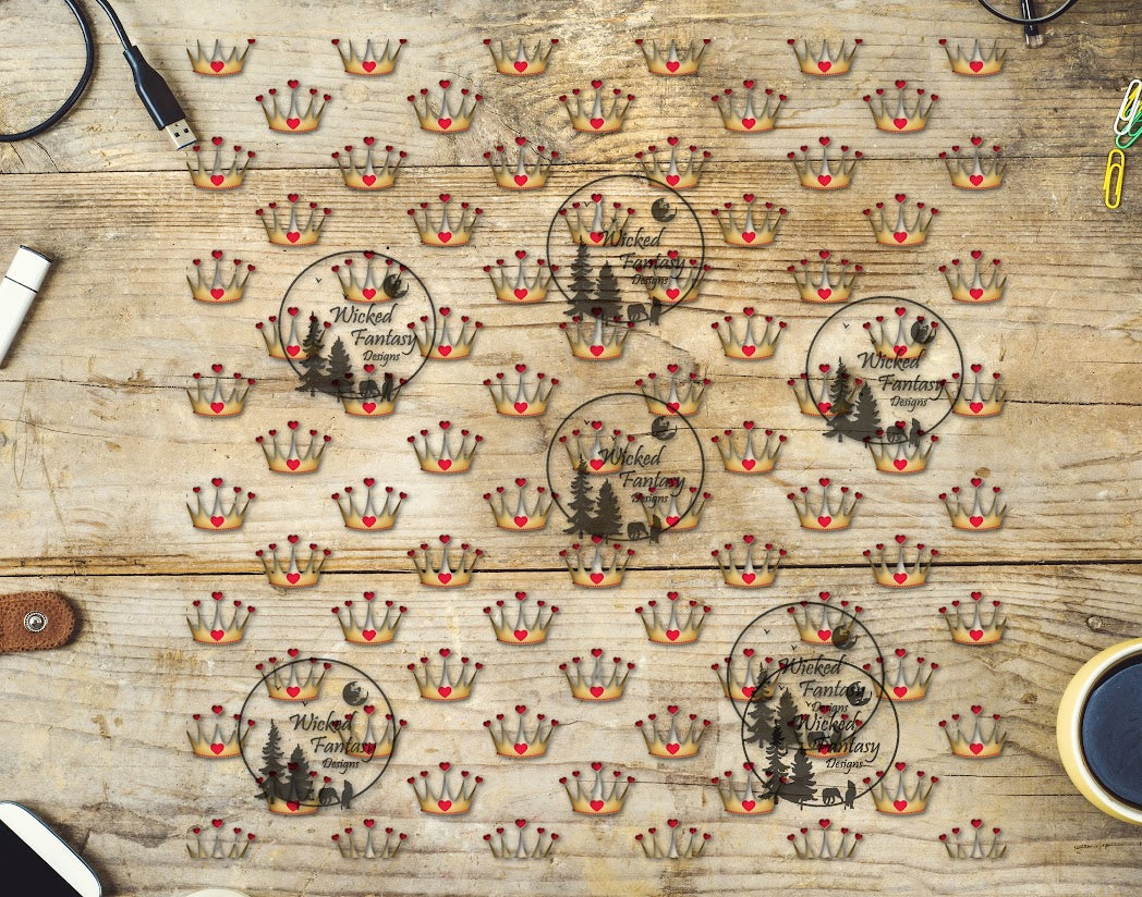 UVDTF Crowns 20oz 30oz 10"x10" Element