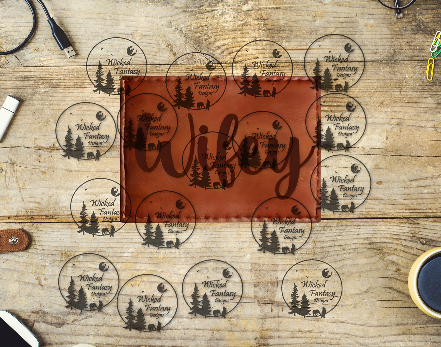 UVDTF Wifey Leather Patch