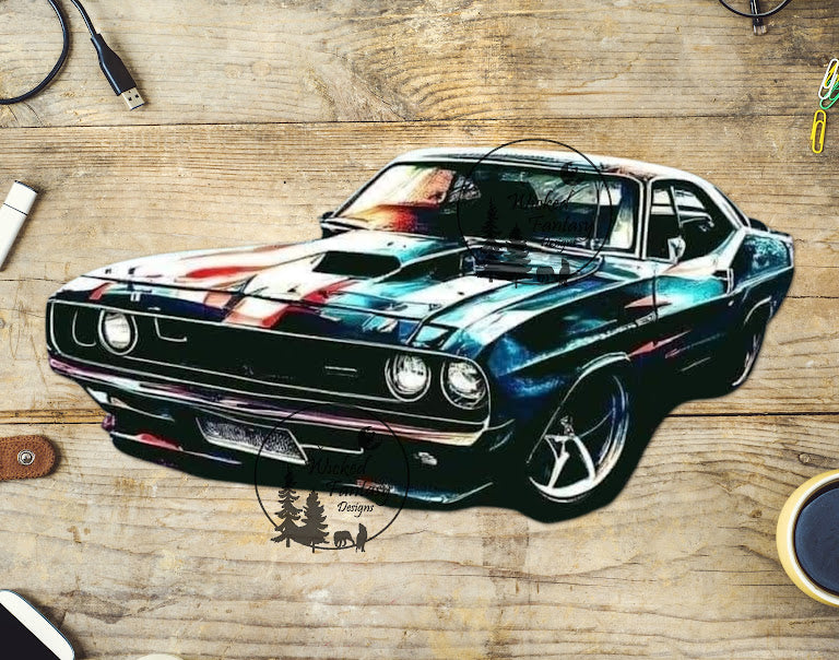 UVDTF Vintage Sports Car