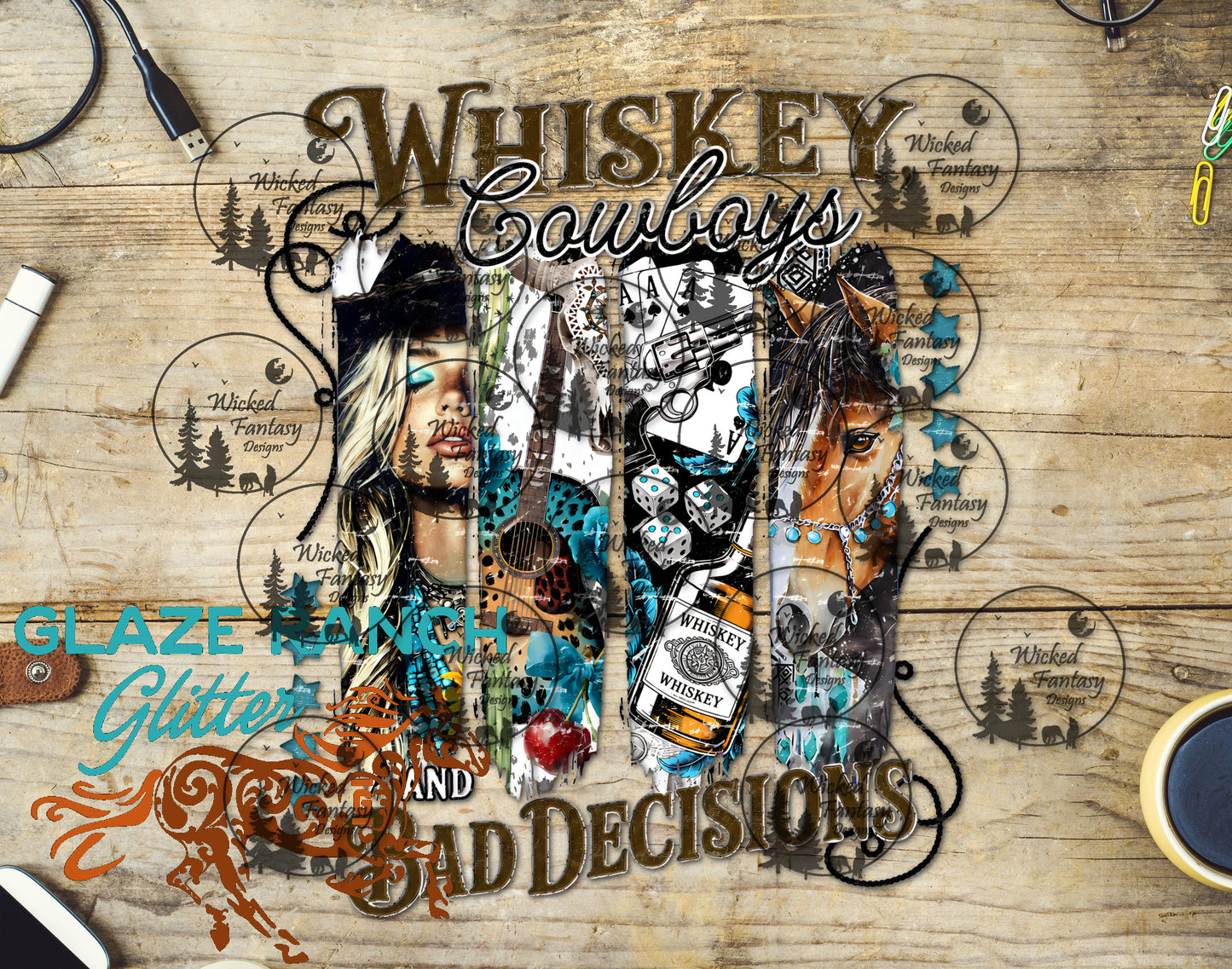UVDTF Whiskey Cowboys and Bad Decisions