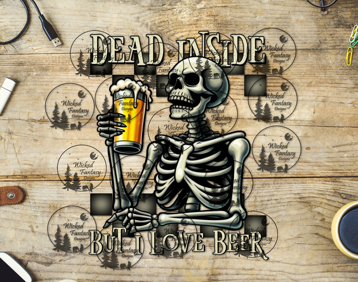 UVDTF Dead Inside But I Love Beer