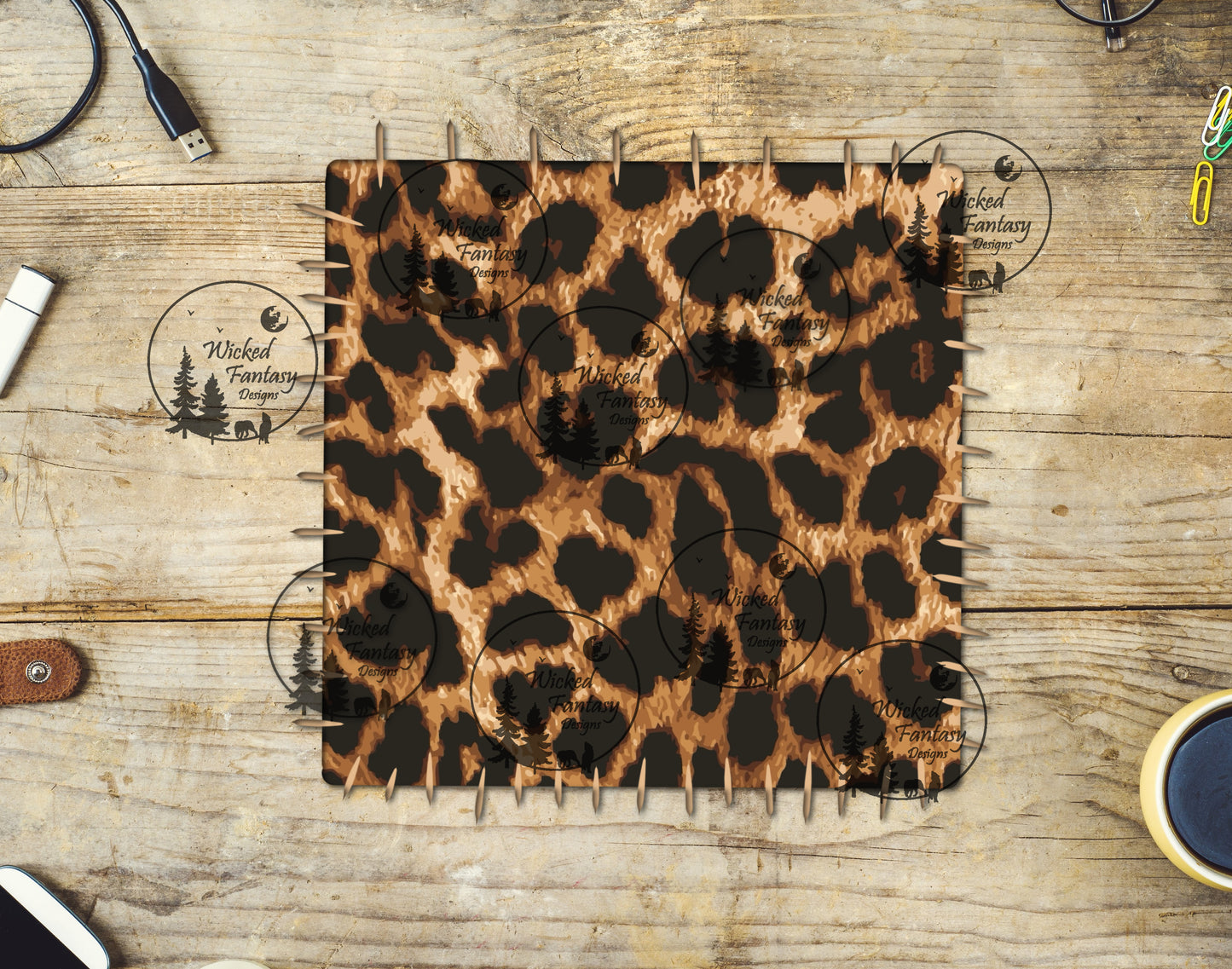 UVDTF Leopard Print Layering Patch