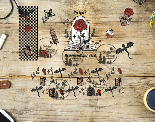 UVDTF My Type Dangerous Tattooed Fictional Bookish Element 16oz 40oz Tumbler Wrap