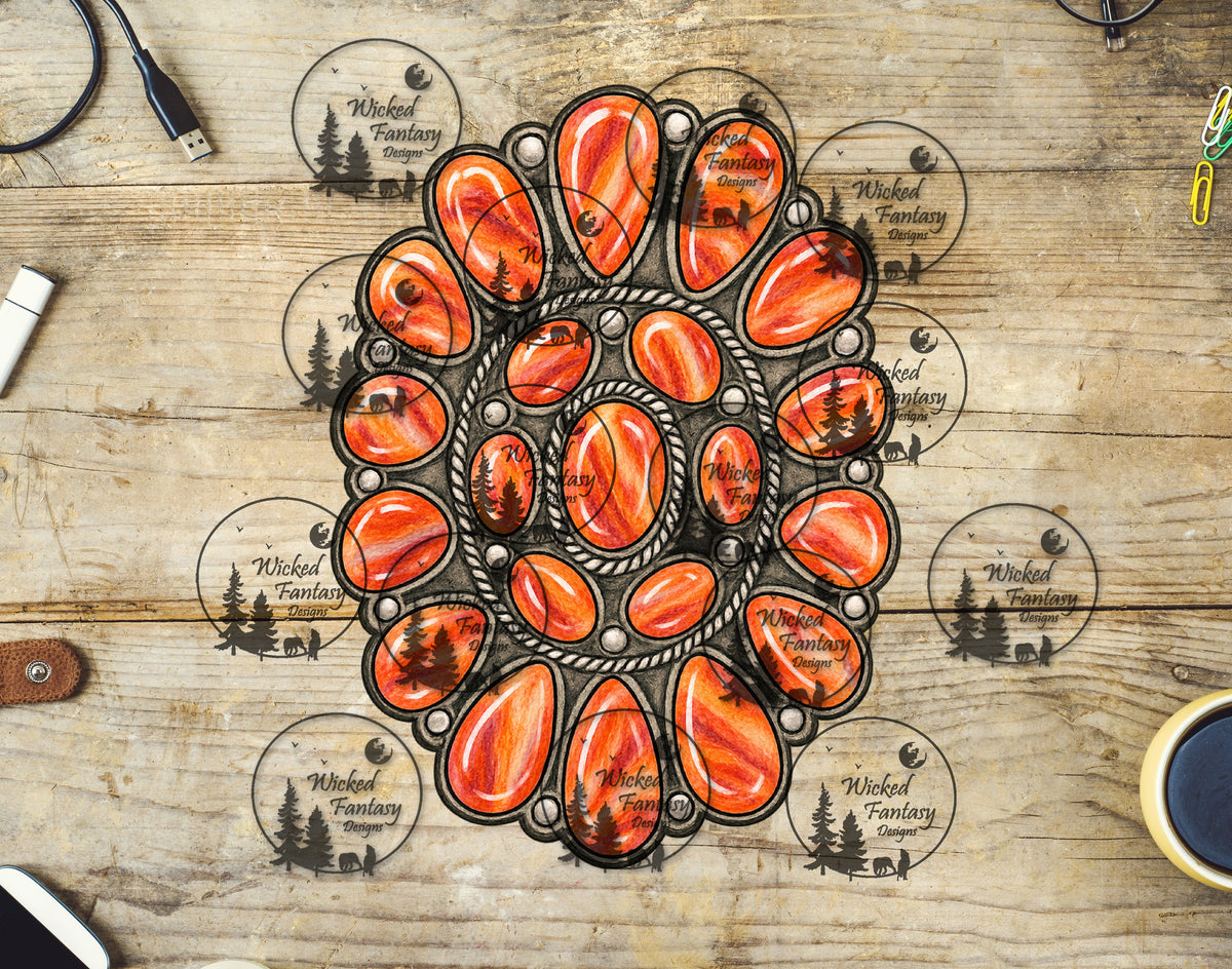 UVDTF Spiny Oyster Oval Concho