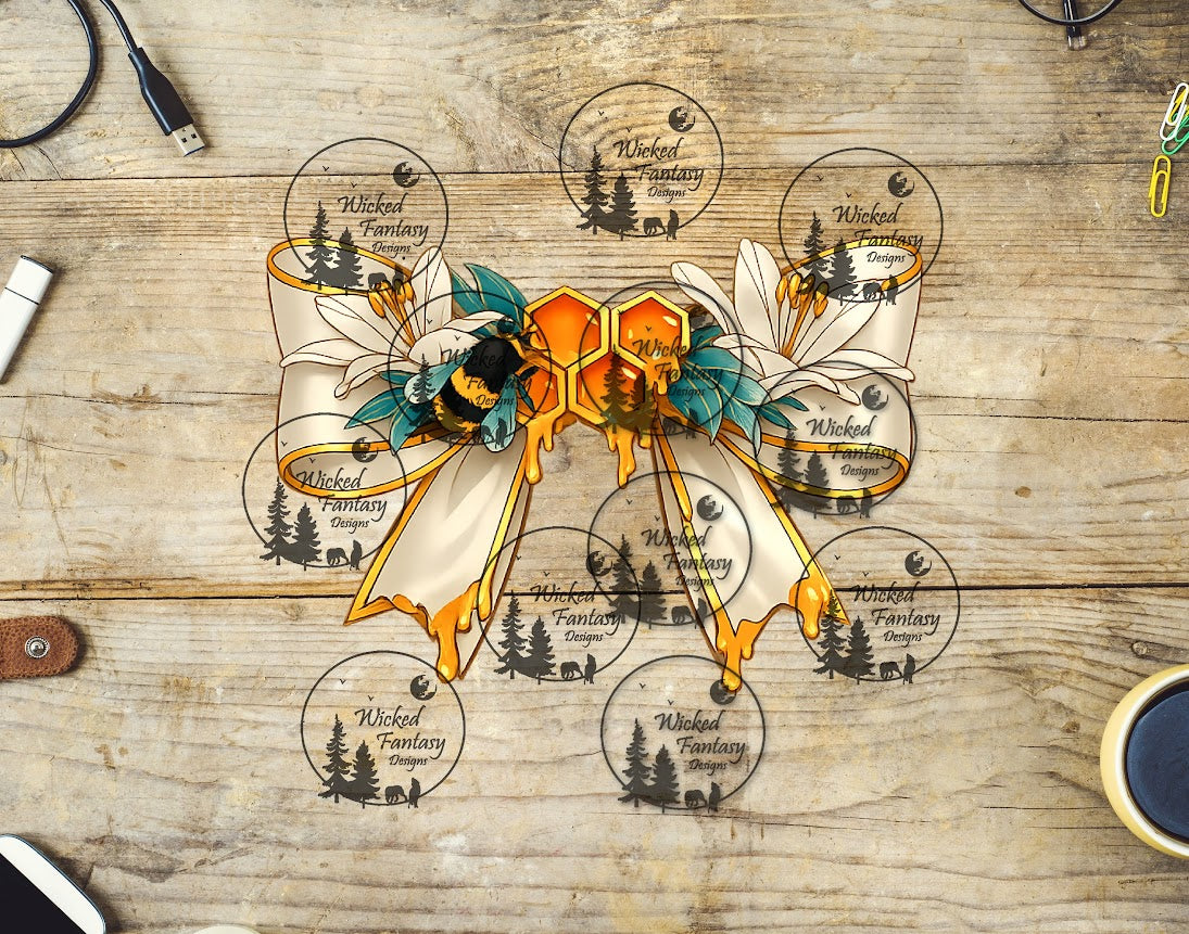 UVDTF Honeycomb Bow