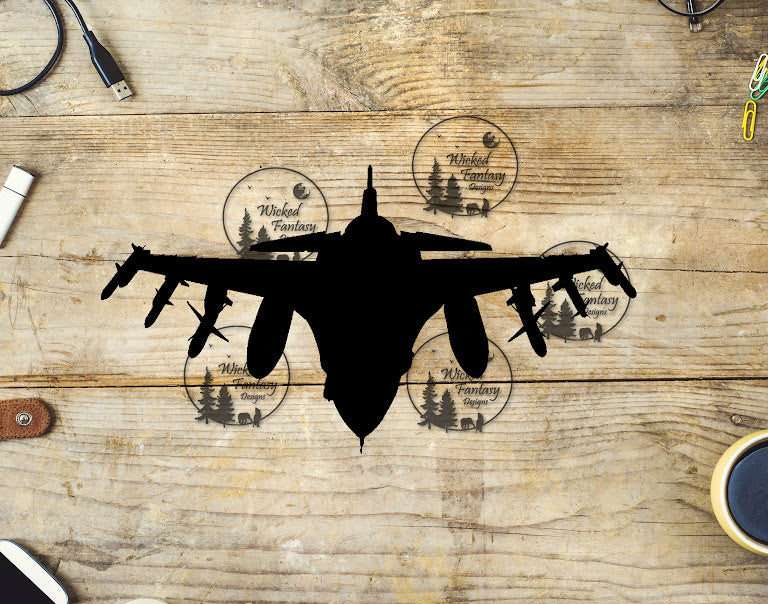 UVDTF F-16 Fighting Falcon Silhouette