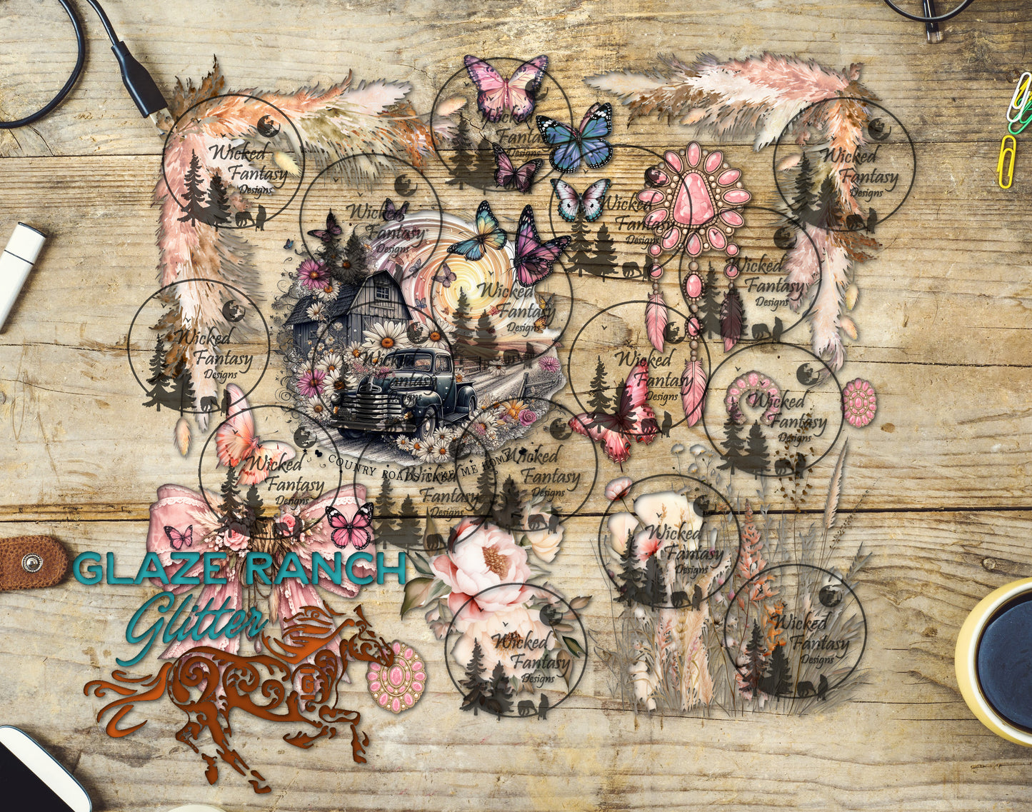 UVDTF Country Roads Element Sheet