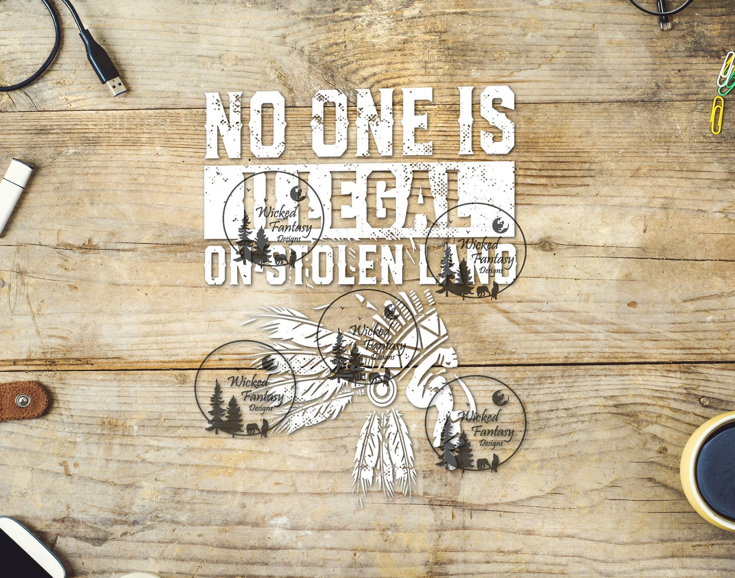 UVDTF No One is Illegal on Stolen Land