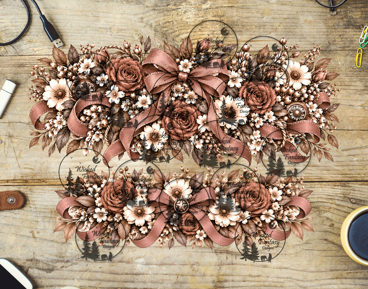 UVDTF Coquette Neutrals Bow 40oz 16oz
