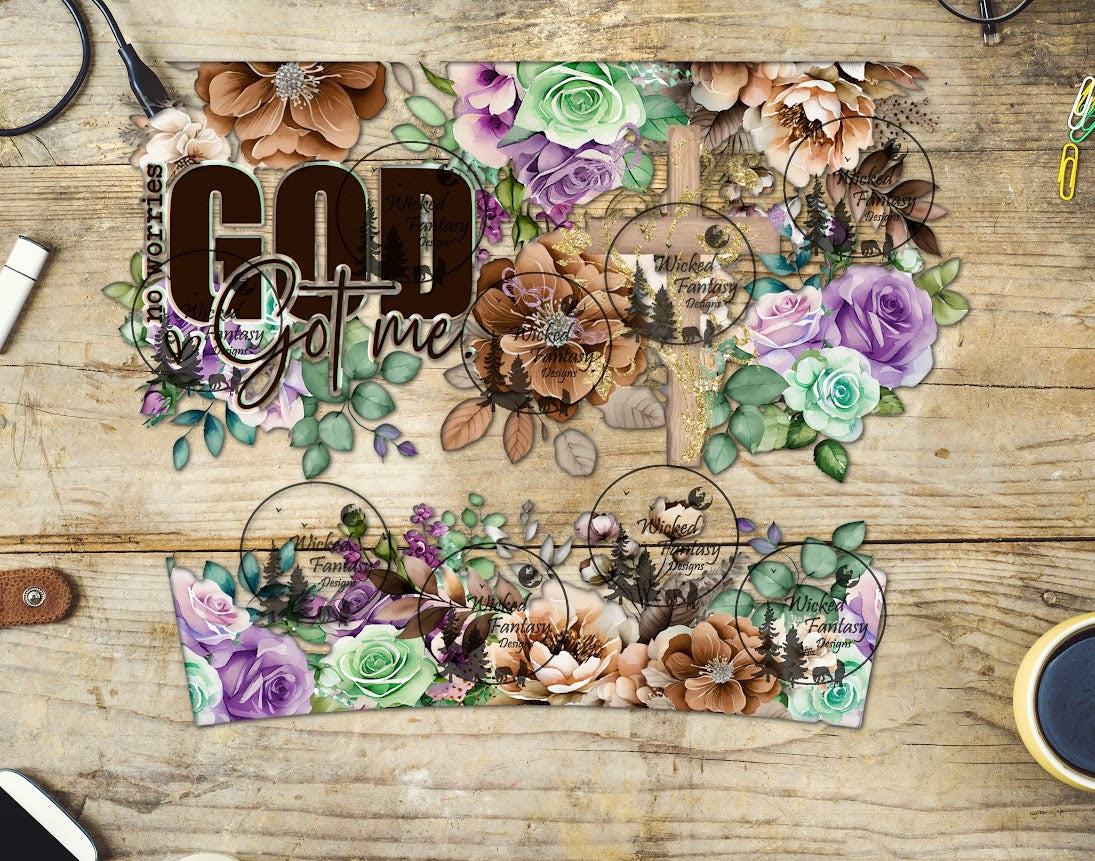 UVDTF No Worries God Got Me 16oz 40oz Tumbler Wrap