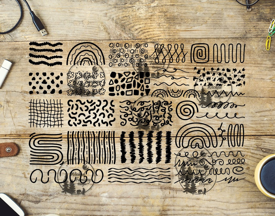 UVDTF Mindless Doodles 10x8"