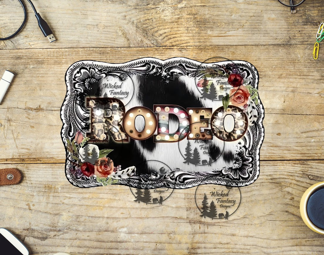 UVDTF Rodeo Belt Buckle