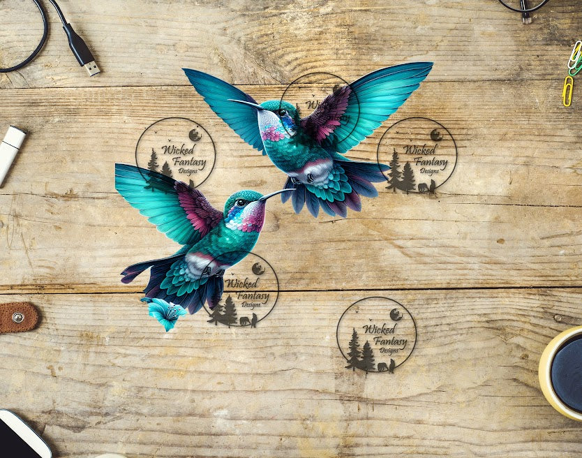 UVDTF Hummingbird Pair