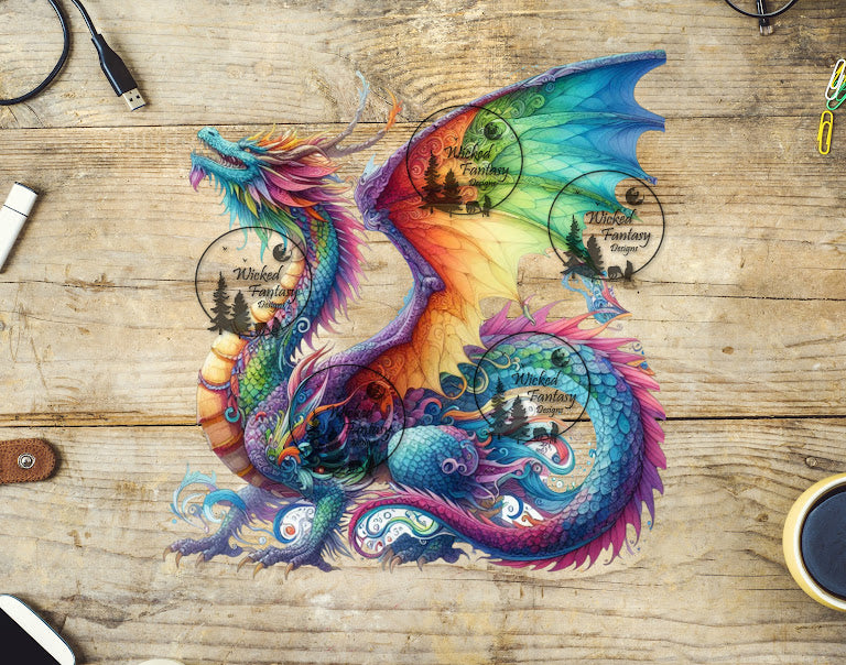 UVDTF Rainbow Dragon