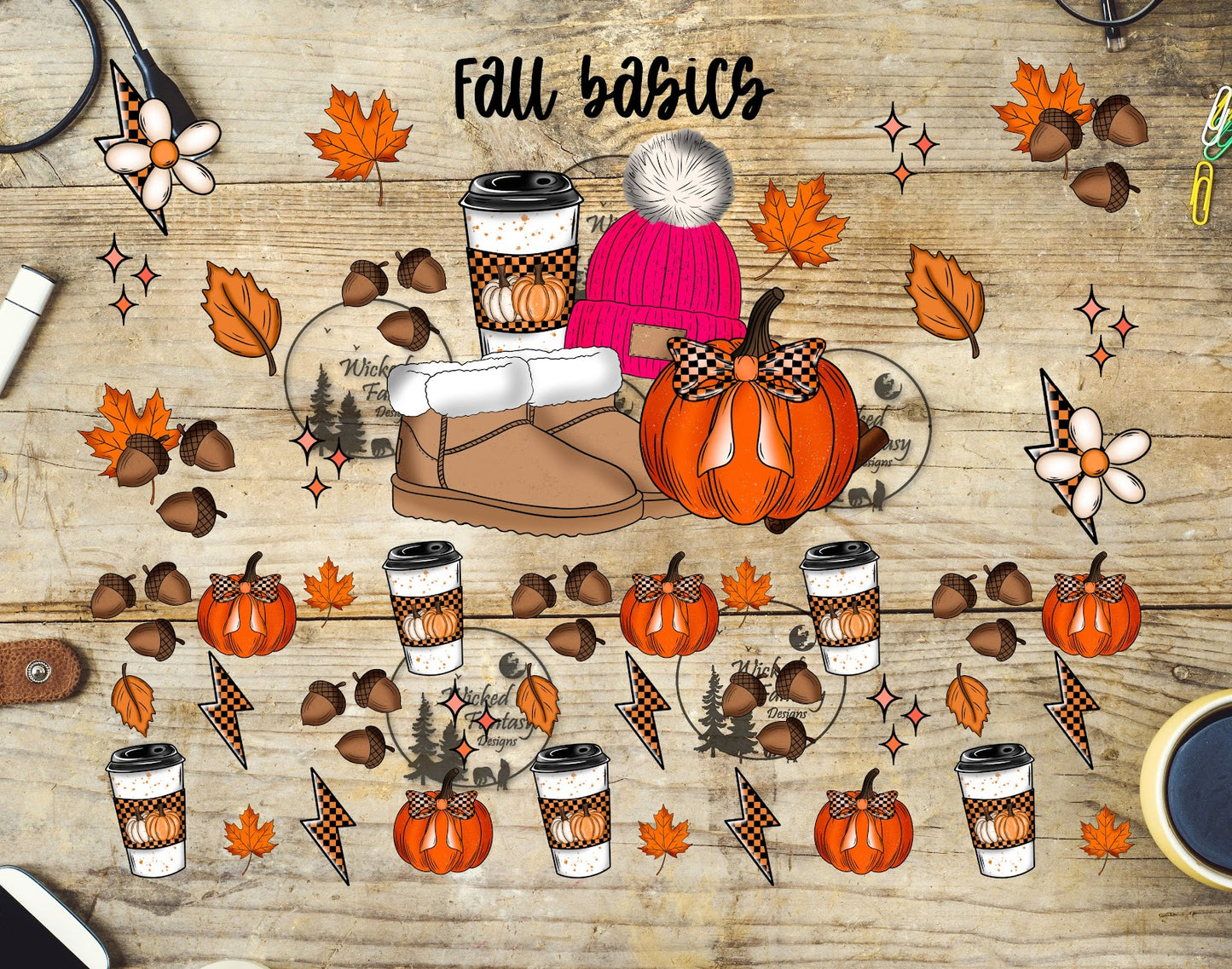 UVDTF Fall Basics 20oz 30oz 10"x10" Element