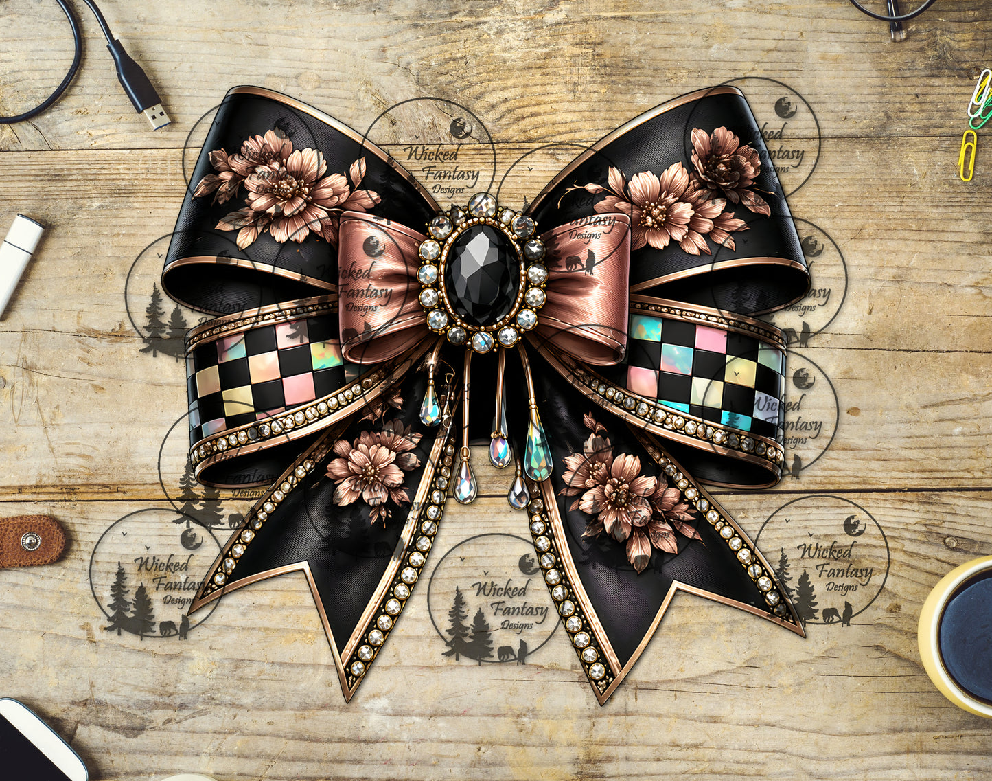 UVDTF Dust and Roses Bow