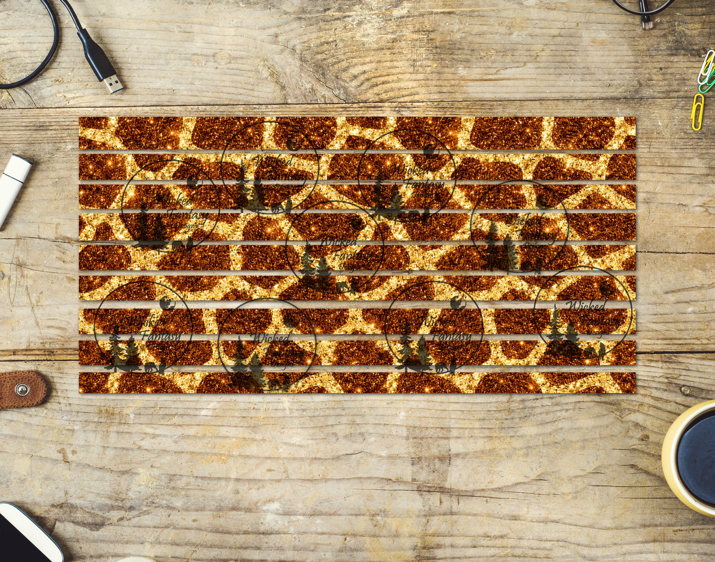 UVDTF Giraffe 6x12" Striping element