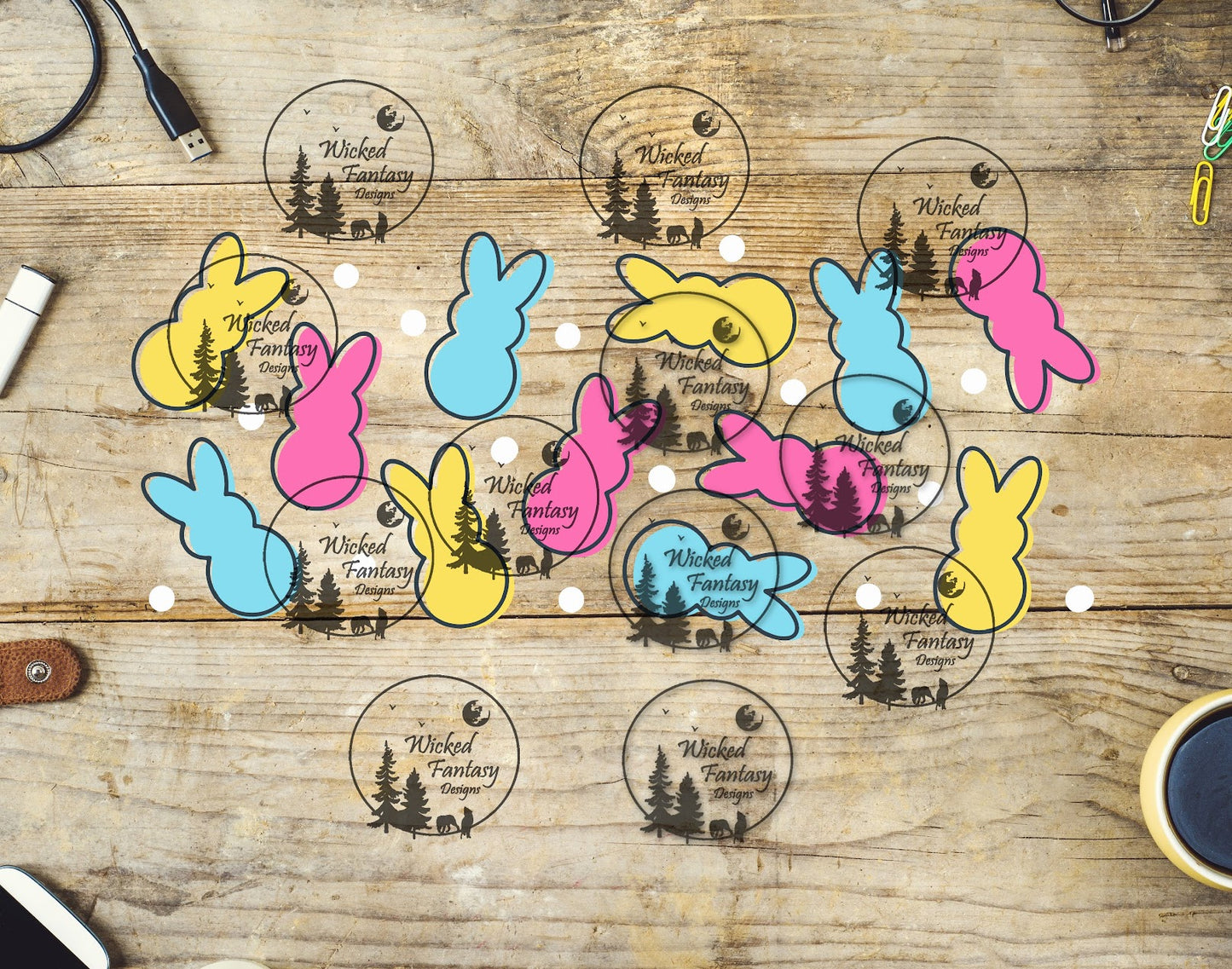 UVDTF Easter Bunnies 16oz 40oz