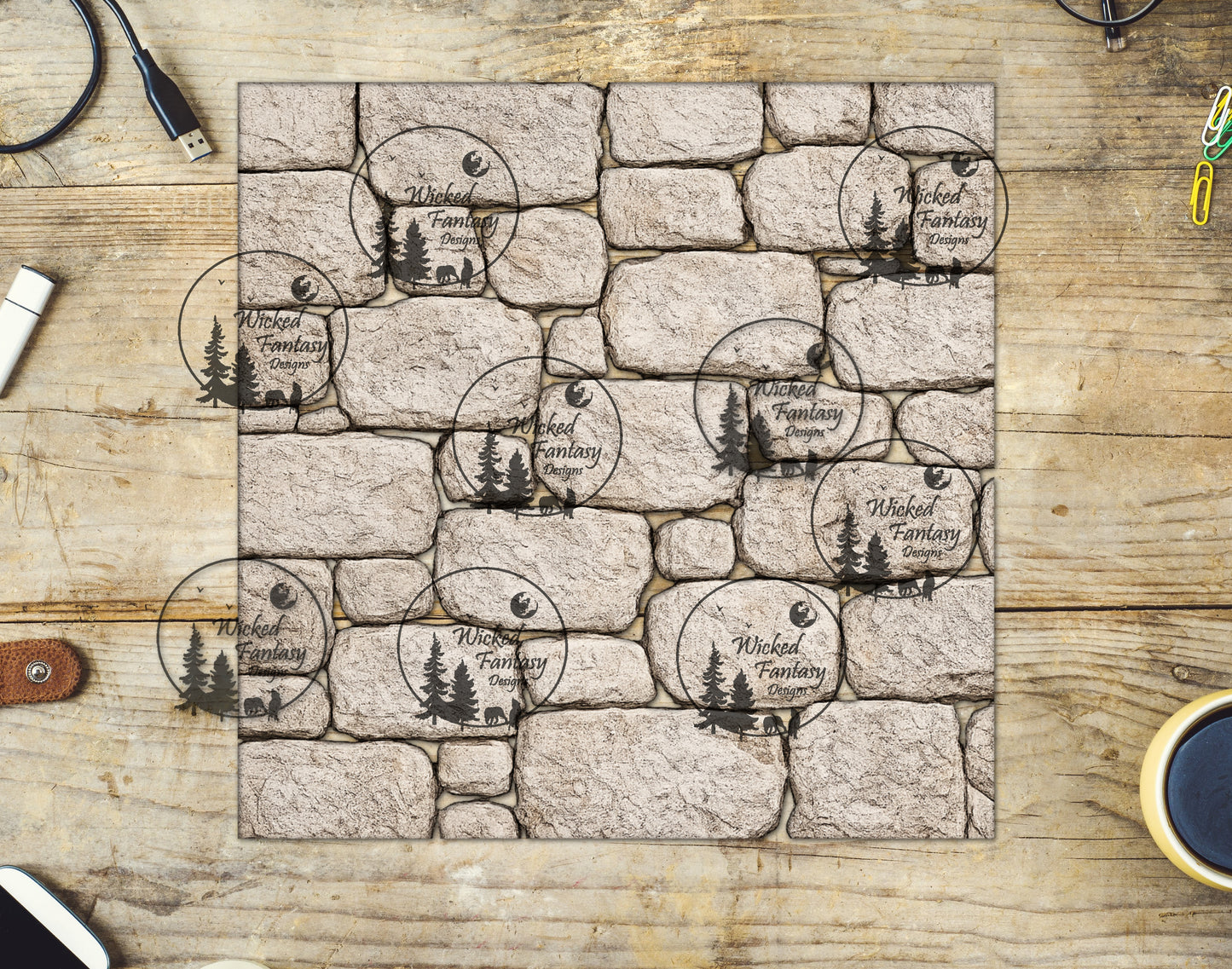 UVDTF Limestone Wall 20oz 30oz 10"x10" Element